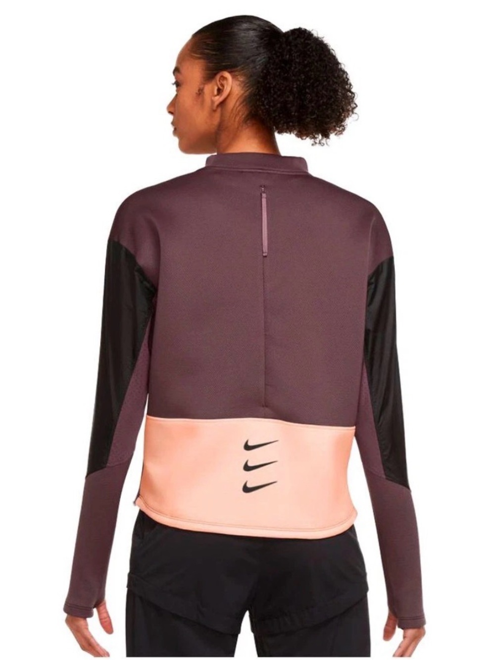 NIKE Dri-FIT Running Reflect Pullover Crop Top